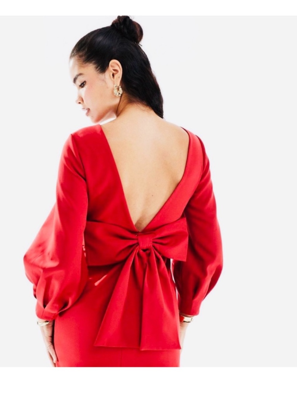 Ever New Red Tazmin Mini Bow dress